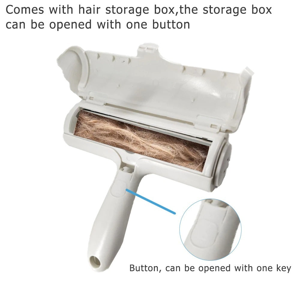 2-Way Pet Hair Remover Roller – Lint Brush for Dogs & Cats, Reusable Fur Cleaner for Furniture, Sofa, Clothes & More