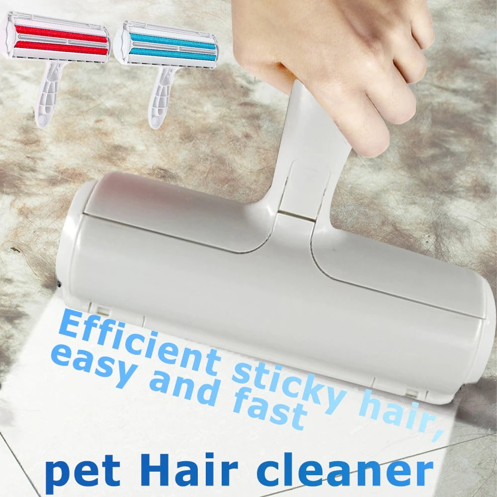 2-Way Pet Hair Remover Roller – Lint Brush for Dogs & Cats, Reusable Fur Cleaner for Furniture, Sofa, Clothes & More